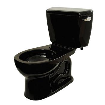 PLUMBING AND DRAIN CLEANING | TOTO CST743S#51 Drake Round 2-Piece Floor Mount Toilet (Ebony)